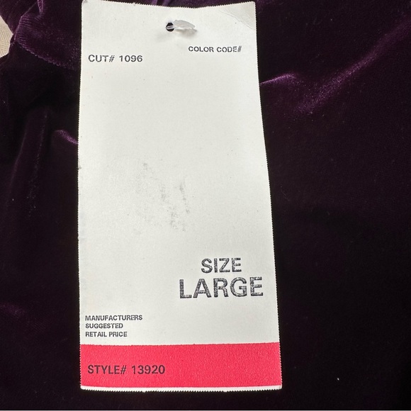 Vintage Helene Blake Purple Velvet Velour Knit Dress size Large - Picture 6 of 8